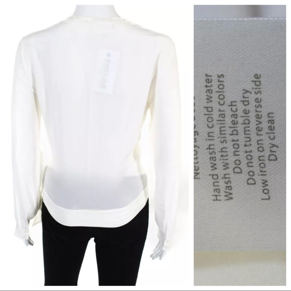 Sezane Cassandra Silk Blouse - Picture 6 of 7
